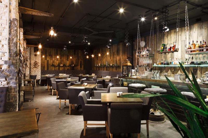 Conception d'un restaurant chic et minimaliste. Conception d'un restaurant chic et minimaliste.
